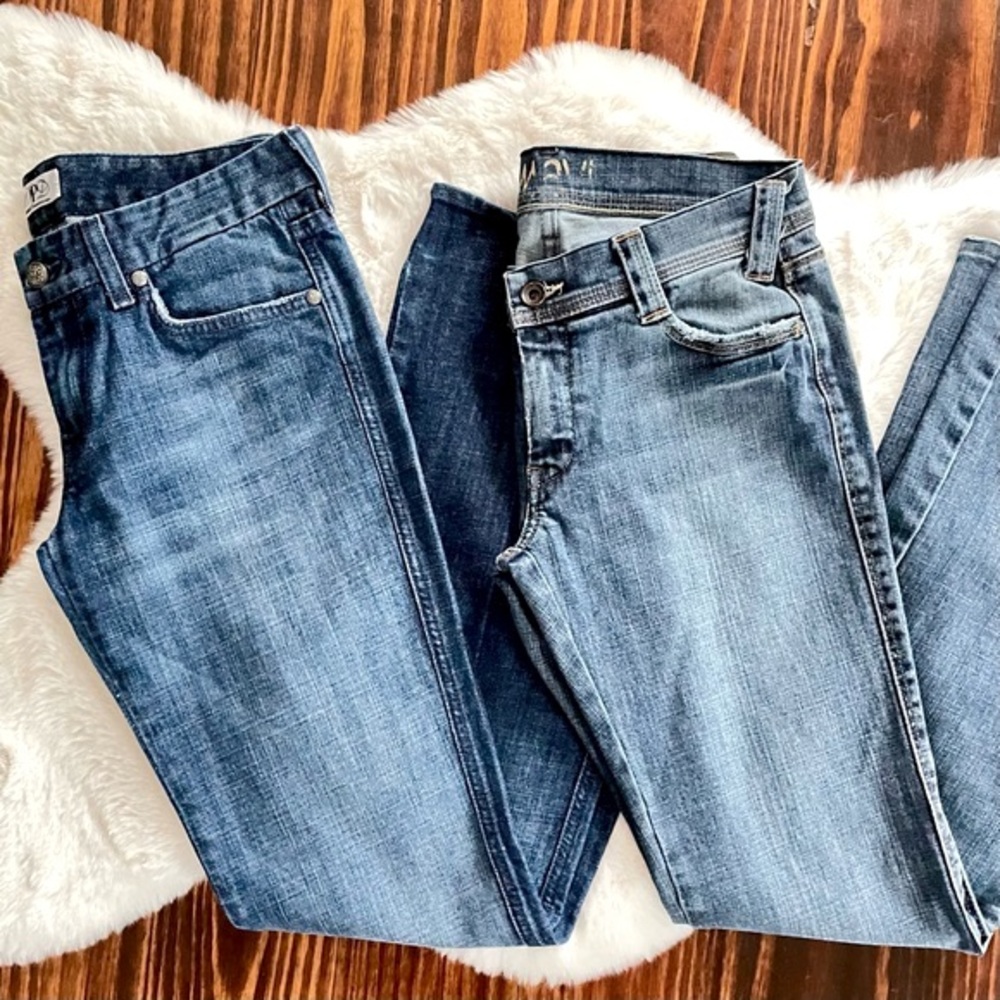 Vintage Y2K 2 pairs Low-Rise Bootcut Flare Mavi & DPD Brand  Denim Jeans Sz 28